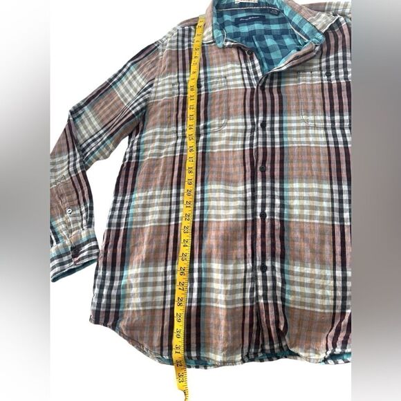 TOMMY BAHAMA Winter Plaid Flannel Long sleeve Button Down shirt- Size XL - Picture 12 of 15